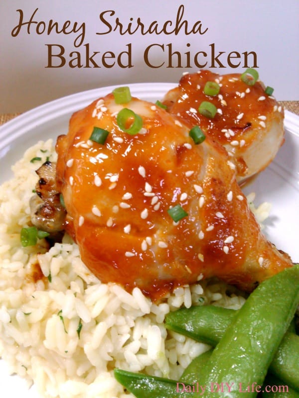 Baked Honey Sriracha Chicken Recipe | DailyDIYLife.com