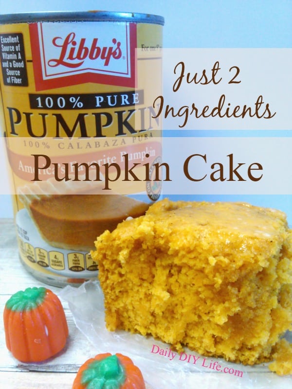 Only 2 ingredients - Moist Pumpkin cake recipe