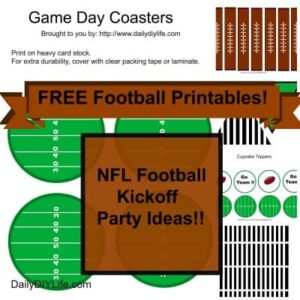 Gameday Printables