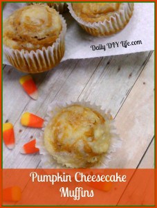 Pumpkin Cheese cake Muffins - Daily DIY Life.com