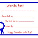 Grand Parents Day - FREE Printable! Worlds Best Award