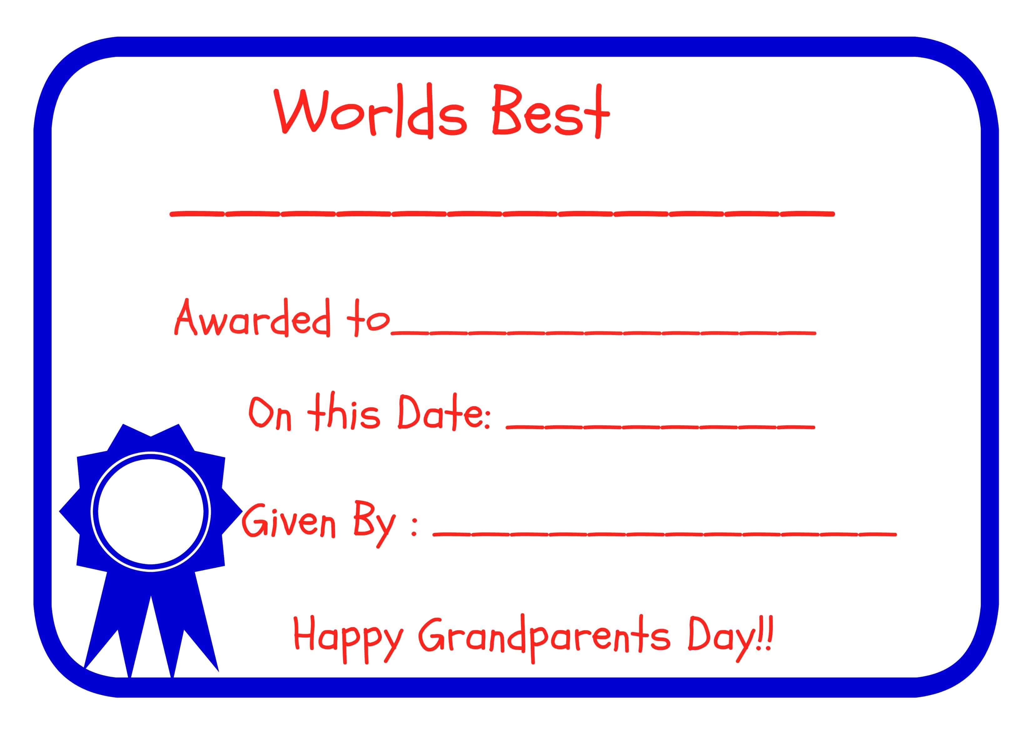 Grandparents Day - FREE Printables!