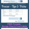 Tuesday Tips - Freezer Tips & Tricks plus FREE Printables! Daily DIY Life.com