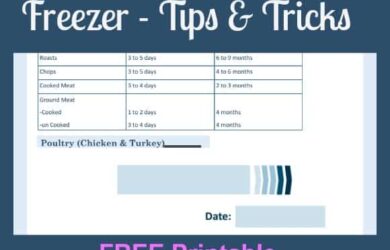 Tuesday Tips - Freezer Tips & Tricks plus FREE Printables! Daily DIY Life.com