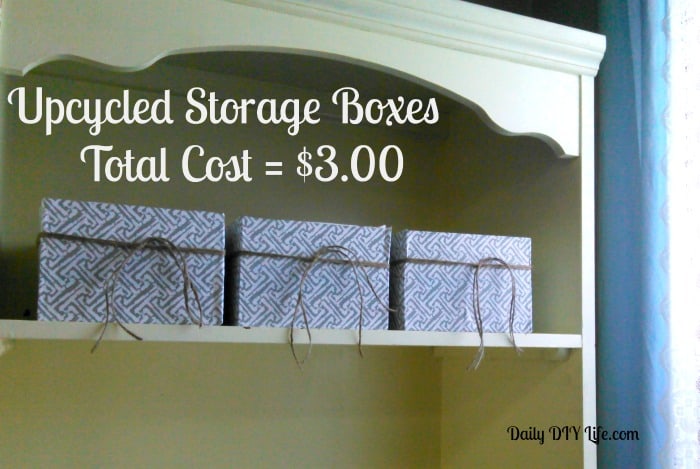 Affordable Upcycled Storage Boxes : Daily DIY Life.com