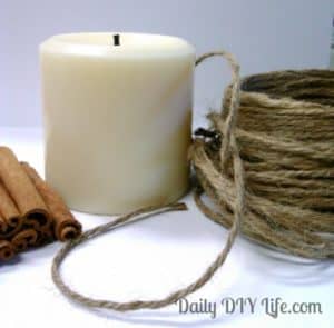 Cinnamon Accent Candle - Daily DIY Life.com