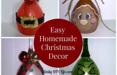 Easy handmade Christmas Decor - DIY Dollar Store Craft! : dailydiylife.com