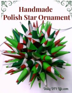 Holiday Decorating: Handmade Christmas Ornaments - Polish Star. Daily DIY Life.com