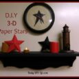 DIY Paper Craft! 3D Paper Stars Adorable (and easy) fun craft idea.