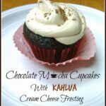 Chocolate Mocha Cupcakes with Kahlua Cream Cheese Frosting - DailyDIYLife.com