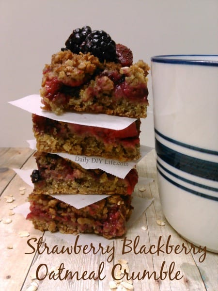 Strawberry Blackberry Oatmeal Crumble Recipe - DailyDIY Life.com