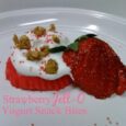 Strawberry Jell-O Yogurt Snack Bites! Better for you dessert! DailyDIYLife.com