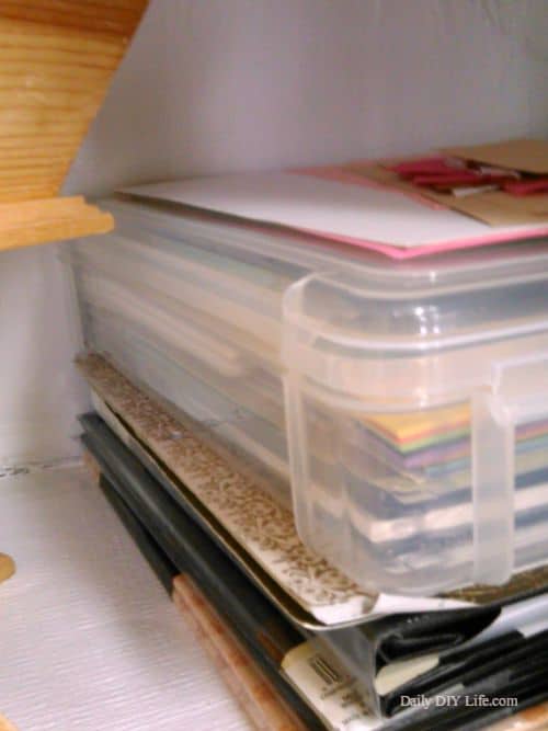 Getting Organized! Tips to organizing craft supplies in a small space | DailyDIYLife.com