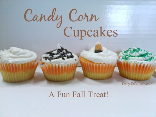 These Candy Corn cupcakes are the perfect dessert recipe for any fall event! Just wait until you see how simple these are to make. Perfect for any Halloween or Thanksgiving dessert table!
