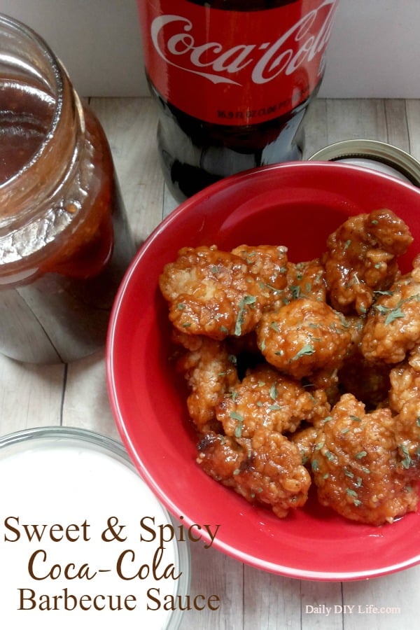 Sweet & Spicy Coca-Cola Barbecue Sauce! Perfect for Family Movie Night! | DailyDIYLife.com #MakeItAMovieNight