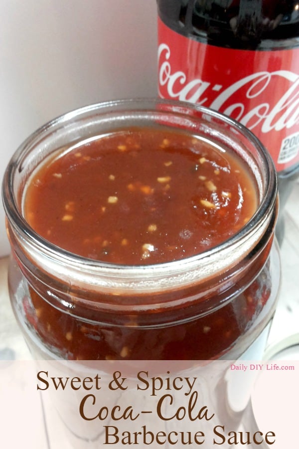 Sweet & Spicy Coca-Cola Barbecue Sauce! Perfect for Family Movie Night! | DailyDIYLife.com #MakeItAMovieNight