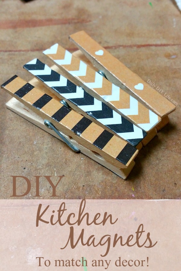 DIY Kitchen Magnets - personalized coasters