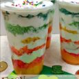 Easy Rainbow Trifle! A simple and delicious St. Patrick's day dessert. DailyDIYLife.com