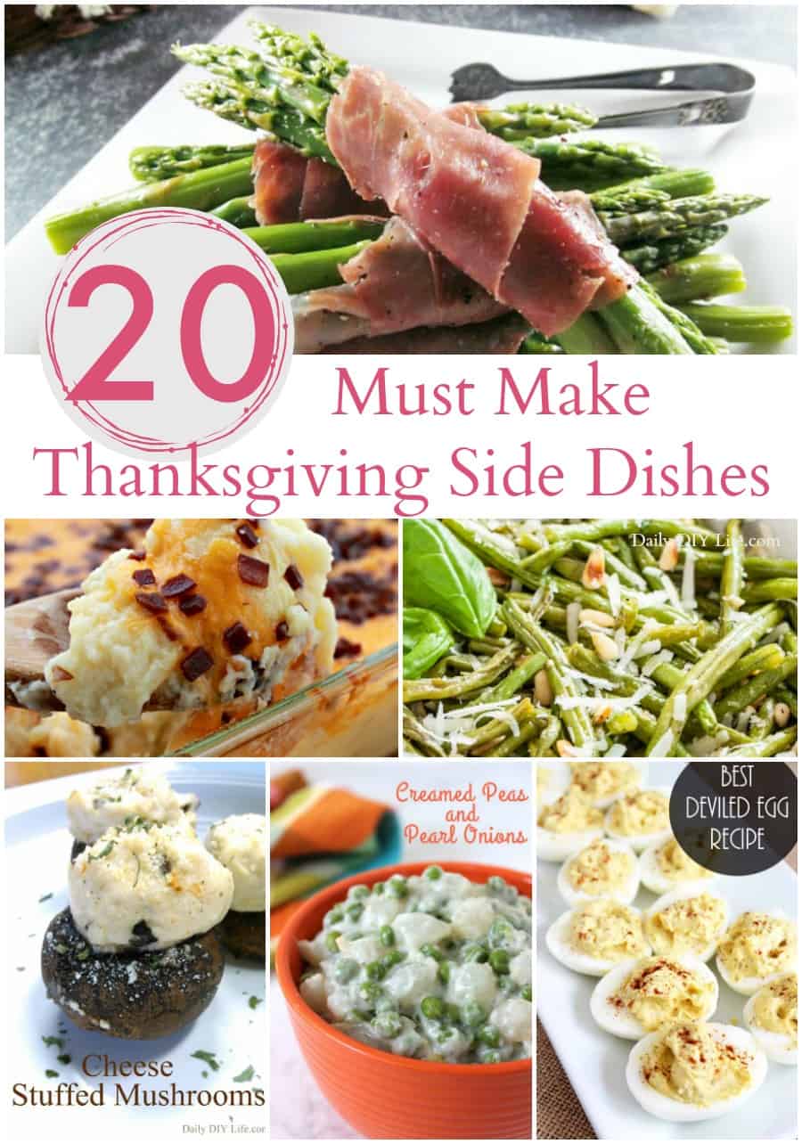 From appetizers to the main course, here are 20 of the Best Thanksgiving Side Dishes to add some variety to your holiday meal. Be sure to visit each link for the full recipe.