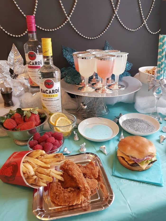 Msg 4 21+ When winter gives you the blues, gather your girlfriends and host a girls night in. It's easier than you think. with a little help from Wendy's and Bacardi, the blues are sure to be a thing of the past! #ad #SignatureSips #cbias