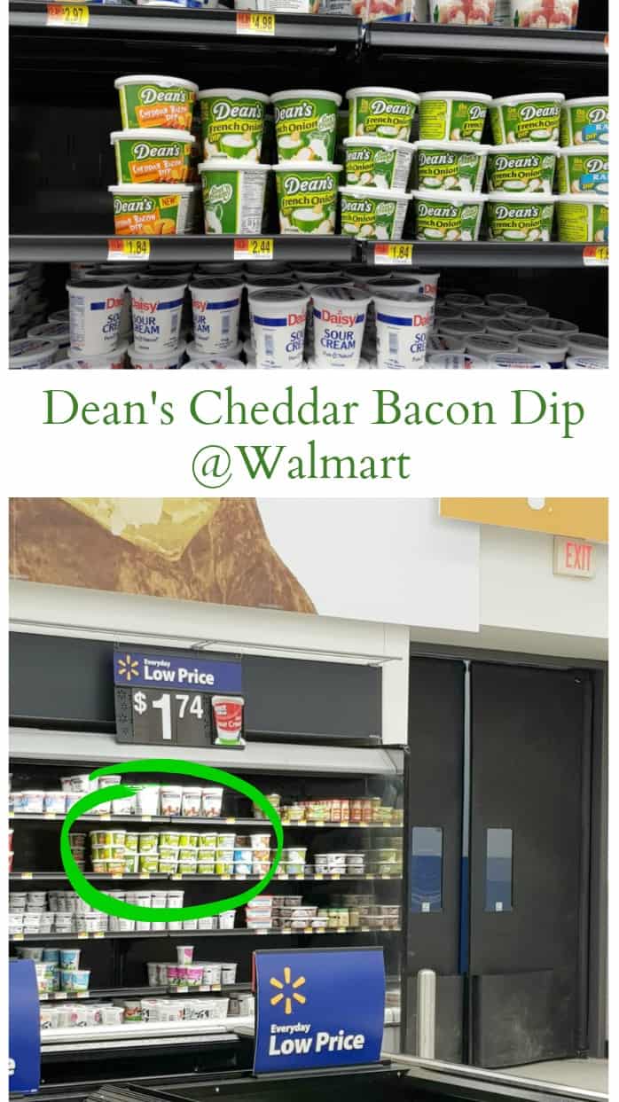 image of dean's cheddar bacon dip - Crispy Air Fryer Potato Skins