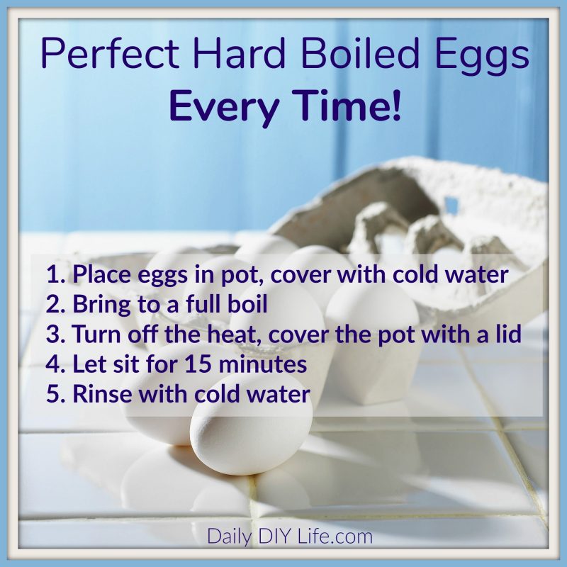 Perfect Hard boiled eggs every time!