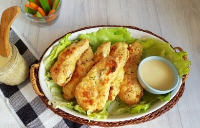 almond flour baked chicken tenders feature