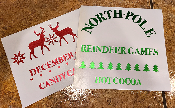 Whimsical oversized gift tags from the dollar tree are transformed into a beautiful Christmas Door Hanger with a little paint and shimmering luster vinyl. This is an easy holiday craft that can be made using your Cricut cutting machine and StyleTech Craft luster vinyl. #Sponsored #StyleTechCraft #StyleTech #LusterVinyl #CricutMade #CricutChristmas #VinylChristmasCrafts #ChristmasDollarTree