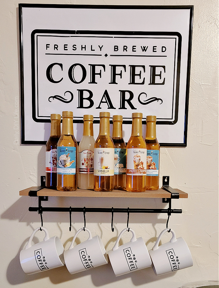 Create your own Coffee Bar Decor that you can personalize to fit all of your needs and your personality. Creating a DIY Coffee bar for your home is not only visually pleasing, but it will also free up some space in your kitchen. You can personalize so many accents for your coffee bar using StyleTech Craft Vinyl and your Cricut cutting machine. The sky is the limit when it comes to putting together your coffee bar decor. #Sponsored #StyleTechCraftVinyl #StyleTechCraft #CricutMade #Cricut #CoffeeBarDIY #CoffeeBarDecoration #CoffeeBar #CoffeeCart #CoffeeDecor