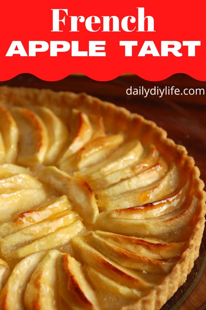 French Apple Tart With a Circular Apple Pattern