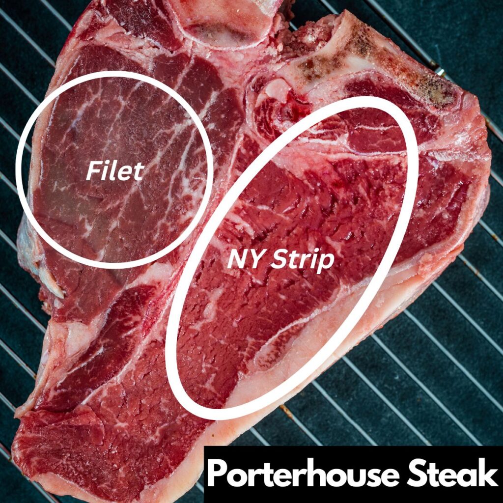 Cut of Porterhouse Steak (Filet)
