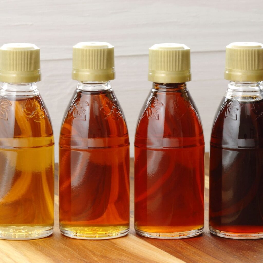 different types maple syrup 