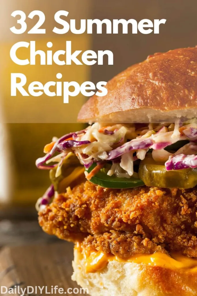 Summer Chicken Recipes - pinterest pin