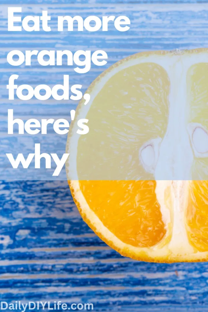 orange foods - pinterest pin