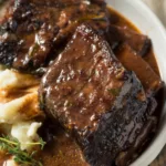 Braised Short Ribs {with Chocolate and Port}