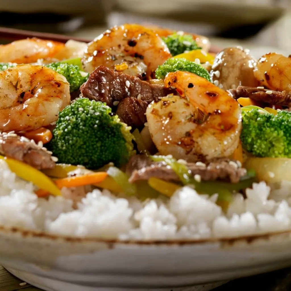 shrimp, beef and broccoli stir fry - leftover shrimp recipes