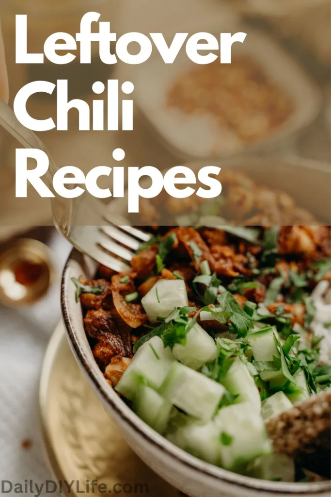 leftover chili recipes - pinterest pin