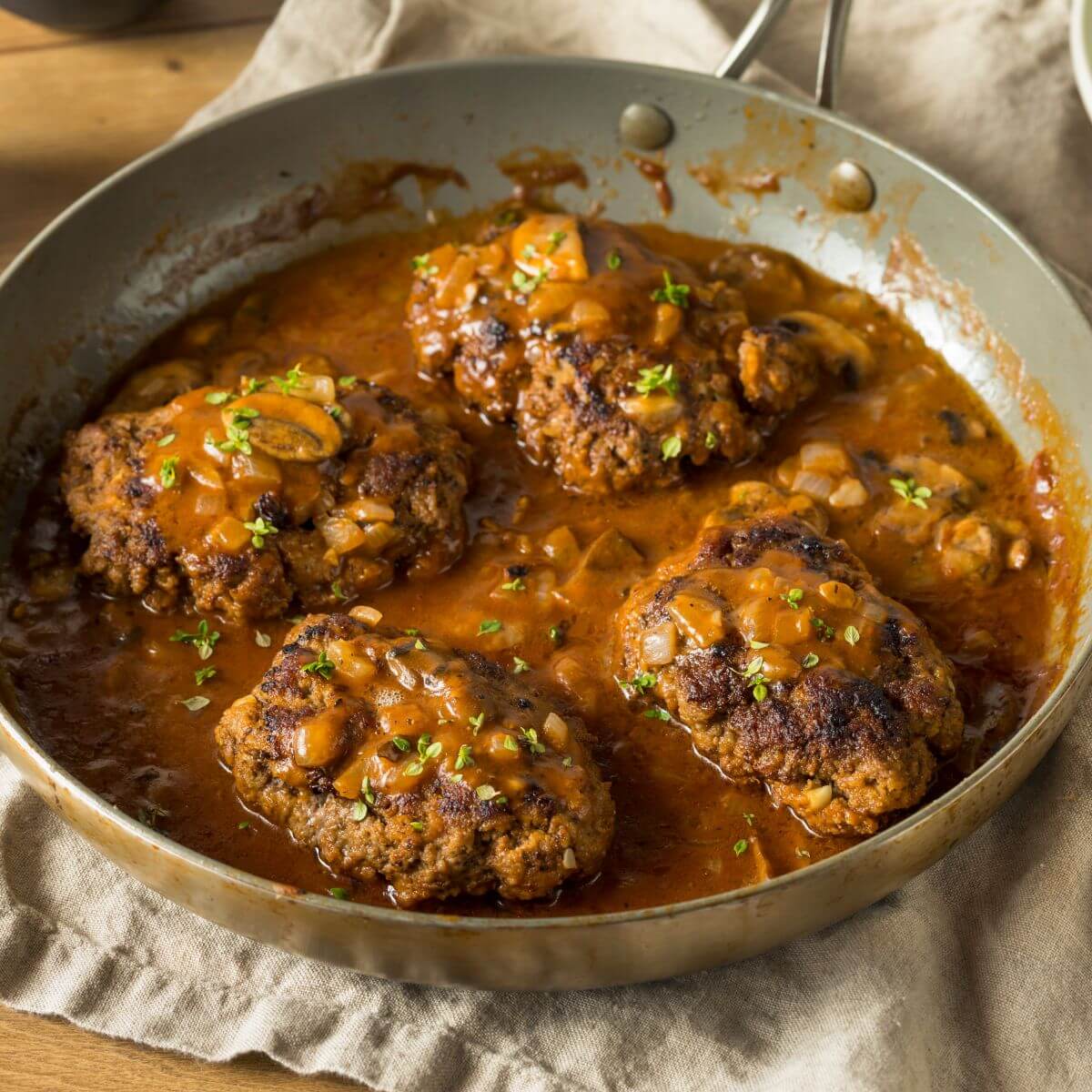 ground elk salisbury steak