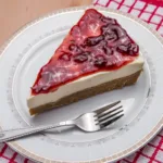 a slice of philadelphia cheesecake