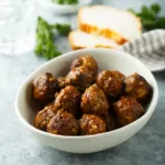 ground pork meatballs in a bowl