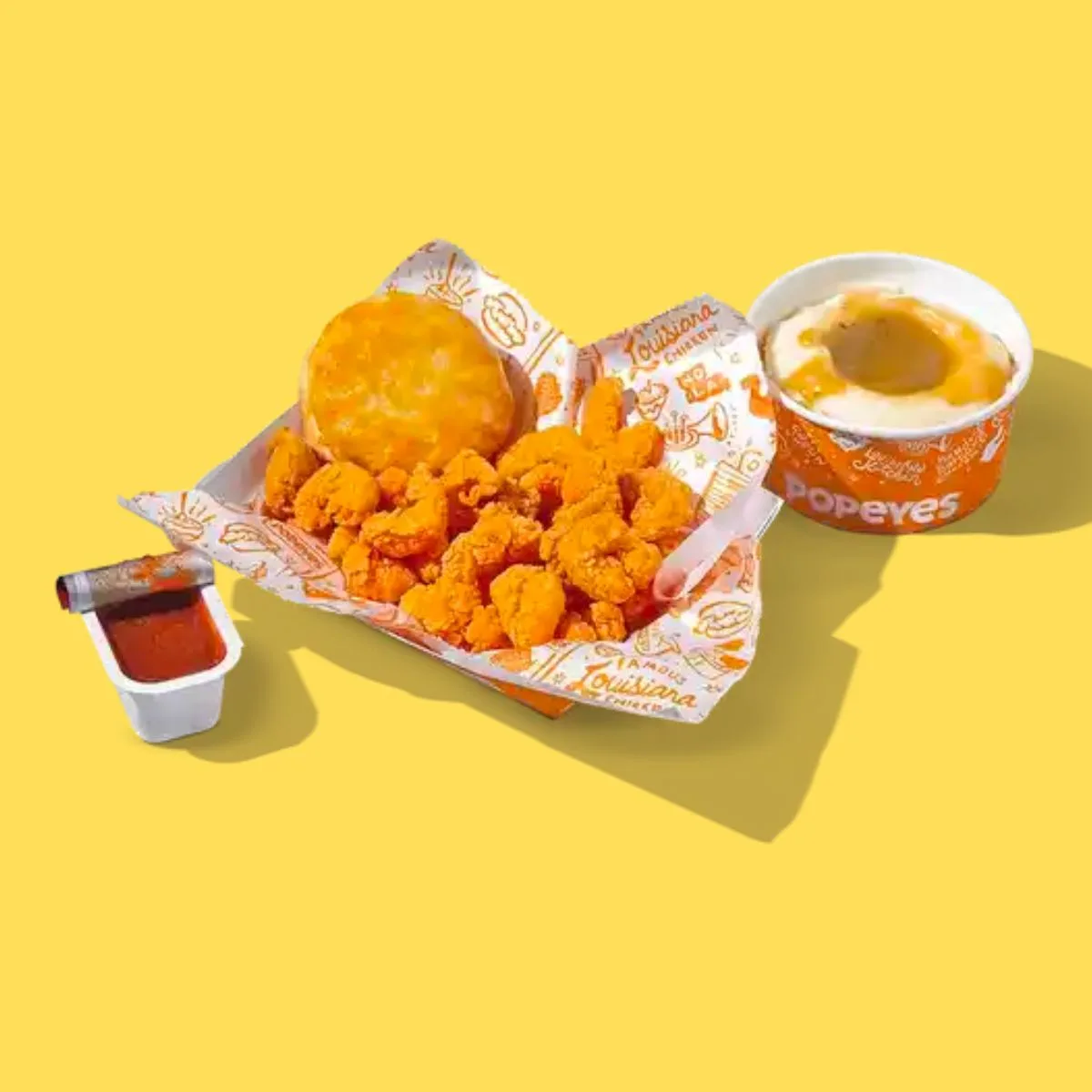 popeyes sauces with fried shrimp