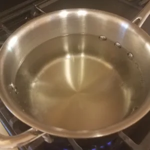 corn syrup on stove for crack green grapes
