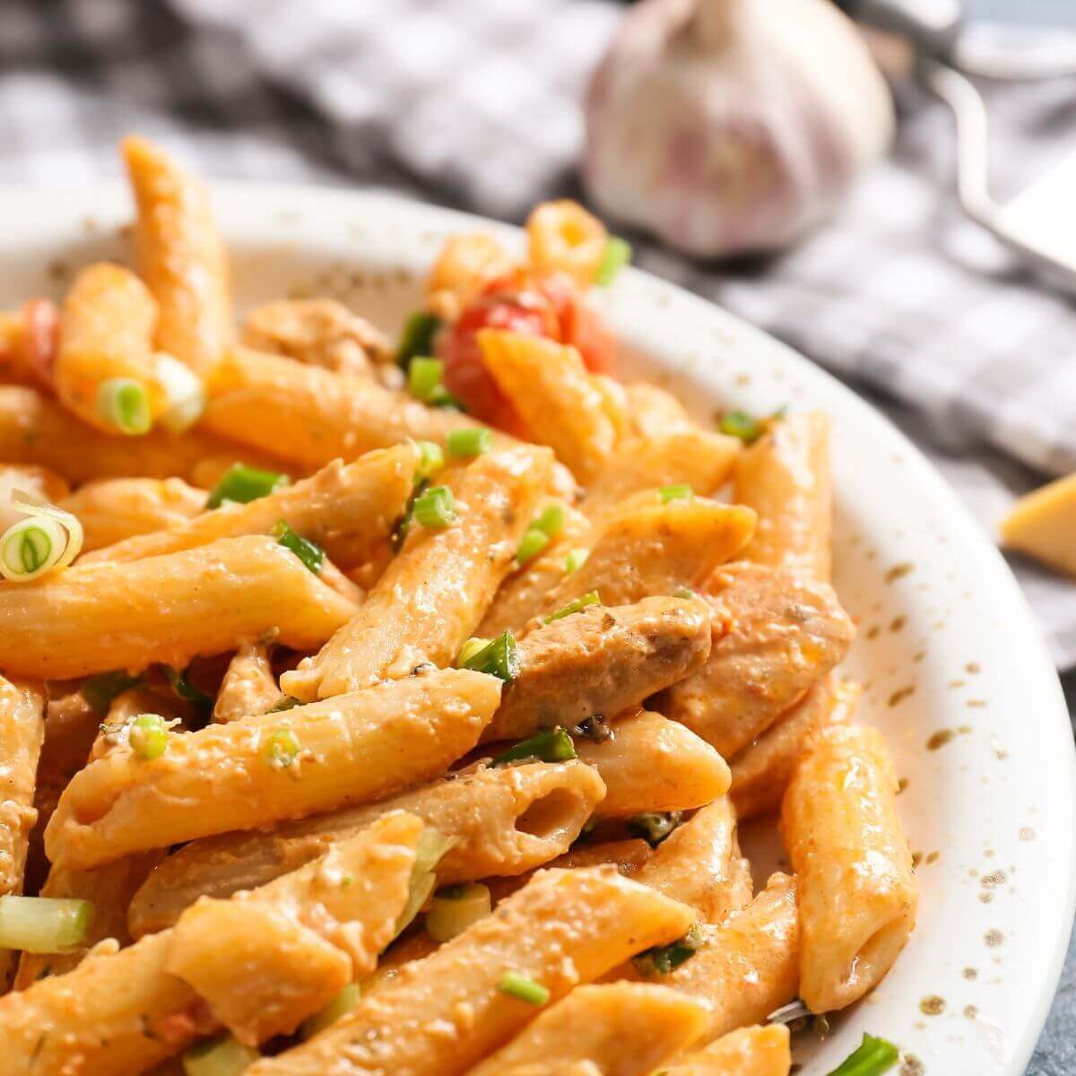 plate of pastalaya - cajun pasta