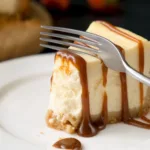 fork taking a slice of keebler cheesecake