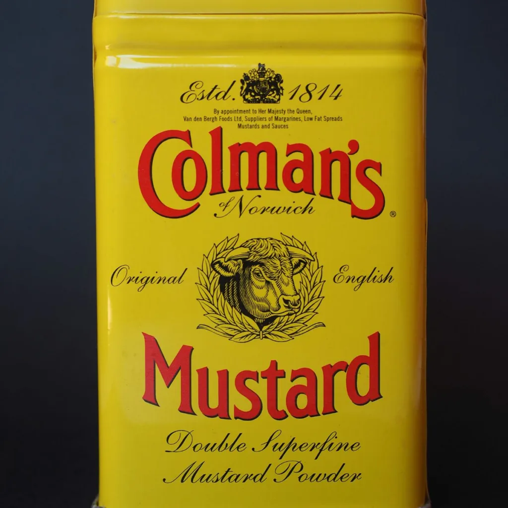can of powdered mustard
