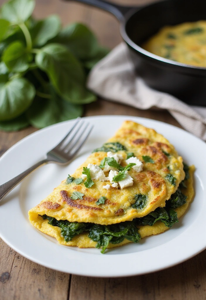 20 Healthy Meals You Can Make in Under 30 Minutes (Number 5 Will Surprise You!) - 2. Spinach and Feta Omelette