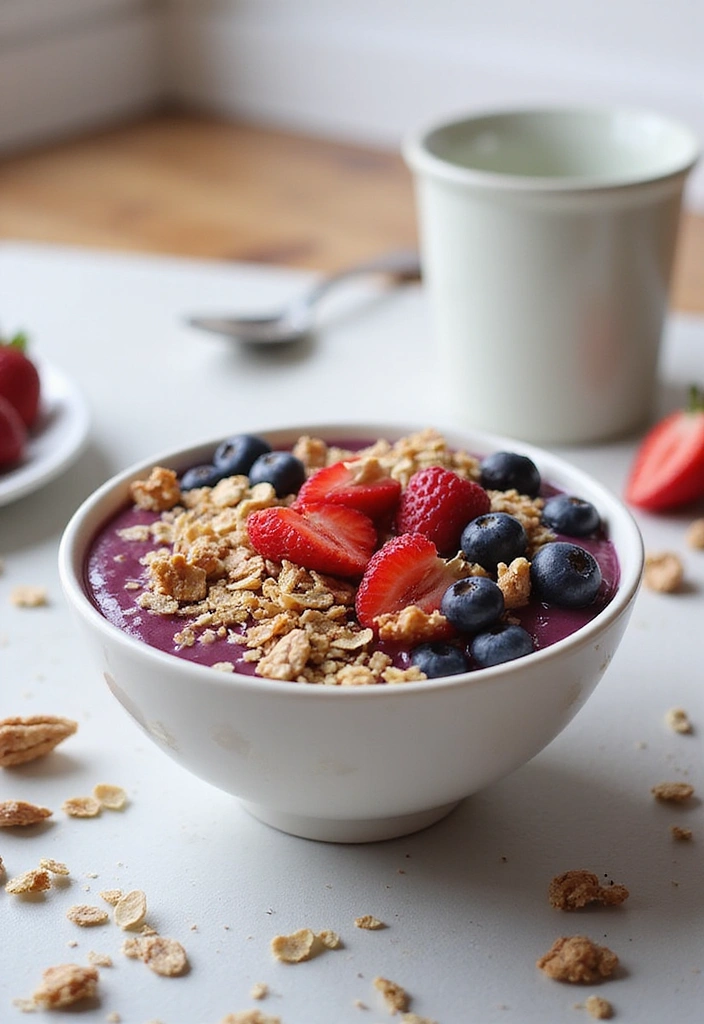 20 Healthy Meals You Can Make in Under 30 Minutes (Number 5 Will Surprise You!) - 15. Berry Smoothie Bowl