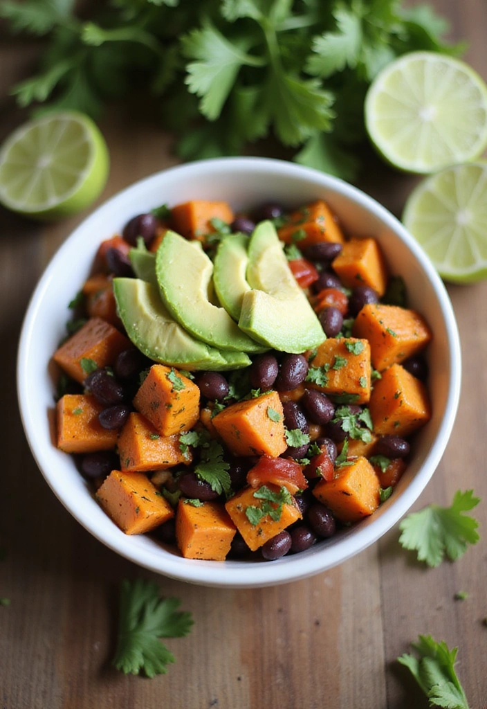 20 Healthy Meals You Can Make in Under 30 Minutes (Number 5 Will Surprise You!) - 9. Sweet Potato and Black Bean Bowl